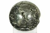 Massive, Polished Pyrite Sphere - Peru #211925-4